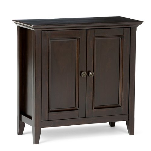 Simpli Home - Amherst Low Storage Cabinet - Hickory Brown