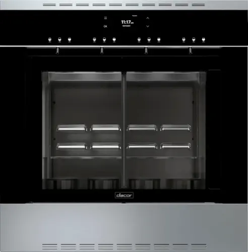 Front. Dacor - Four Bottle Built-In Dual Zone Wine Dispenser with Argon Preservation and Custom Pour - Black.