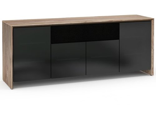 Salamander Designs - Barcelona AV Cabinet for Most TVs up to 85" - Natural Walnut