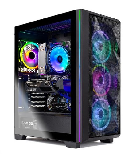 Skytech Gaming - Chronos Gaming Desktop PC – AMD R5 5600X – 16G 3200 Memory – AMD RX 6600XT – 1TB NVMe - Black
