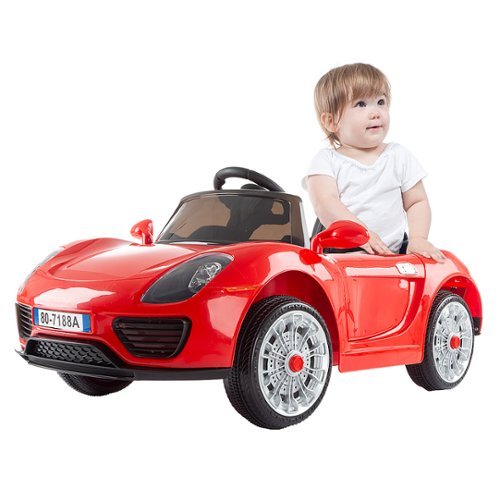 Kids Ride On Car with Remote Control Sports Car for Kids 6V Battery Powered Ride On Toys by Toy Time - Red-Alt_View_Standard_18 