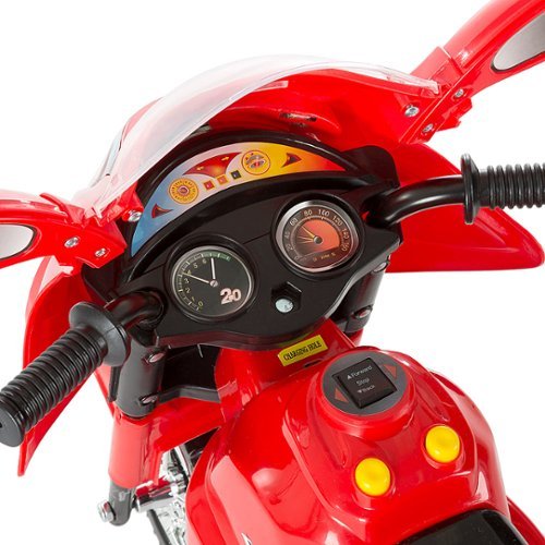 Toy Time Electric Motorcycle for Kids 3-Wheel Trike - Battery Powered Fun Decals, Reverse, and Headlights by Toy Time - Red WHERE TO BUY