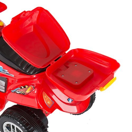 Toy Time Electric Motorcycle for Kids 3-Wheel Trike - Battery Powered Fun Decals, Reverse, and Headlights by Toy Time - Red BUY ONLINE