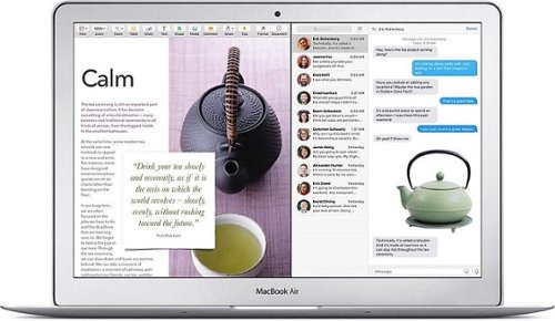 Apple - MacBook Air 13.3" (Early 2015) Laptop (MJVG2LL/A) Intel Core i5 - 8GB Memory - 256GB Flash Storage (Pre-Owned) - Silver-Front_Standard 