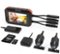 Rexing - 3" 1080p Dual Motorcycle Wi-Fi, GPS, Dash Cam with Handlebar Mount and 32GB Micro SD Card - Black-Front_Standard