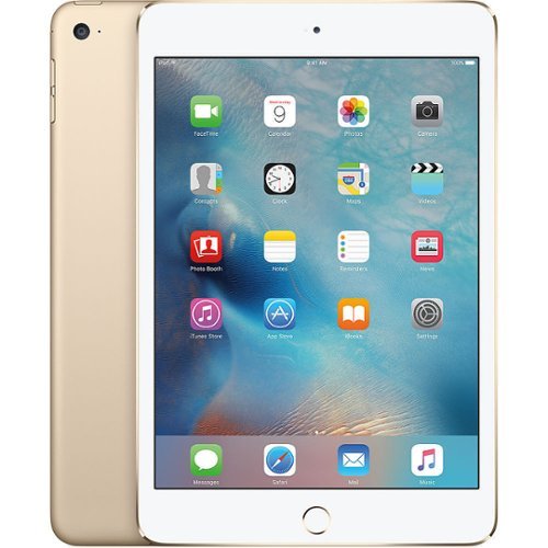 Apple - iPad Mini 4 32GB Wi-Fi Tablet (MNY32LL/A) - Pre-Owned - Gold-Front_Standard 