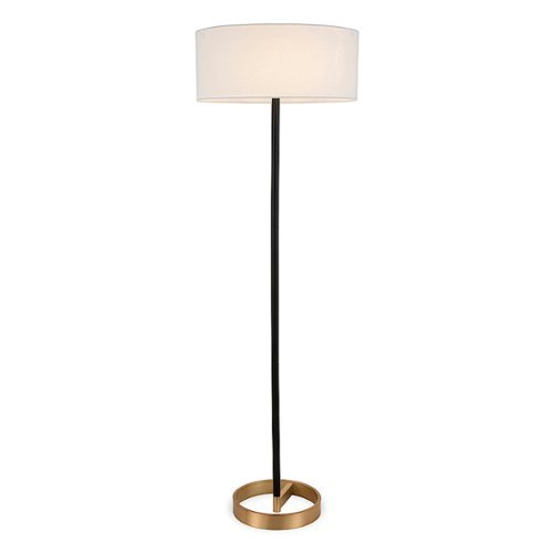 Camden&Wells - Estella Floor Lamp - Matte Black/Brass-Front_Standard 