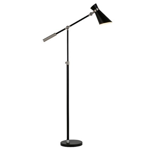 

Camden&Wells - Rex Floor Lamp - Black/Brushed Nickel