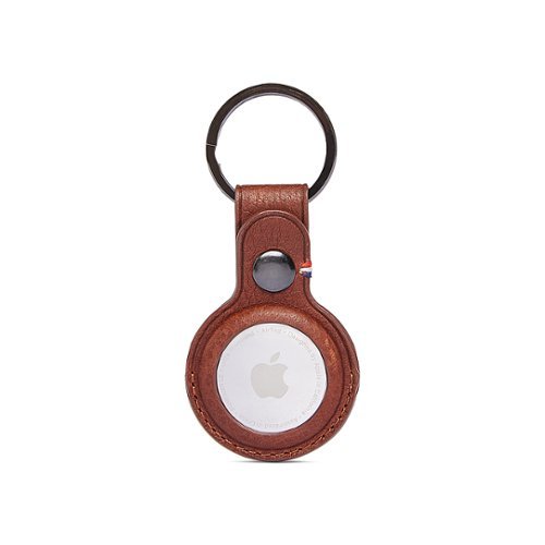DECODED - Leather AirTag Keychain - Brown