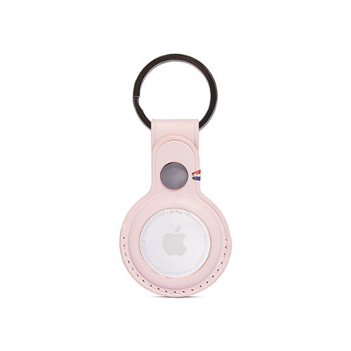 DECODED - Leather AirTag Keychain - Pink