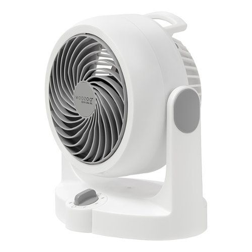 Woozoo Air Circulator Fan - 3 Speed Small Fan - 157 ft² Area Coverage - White
