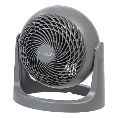 Woozoo Air Circulator Fan - 3 Speed Desk Fan - 275 ft² Area Coverage - Gray