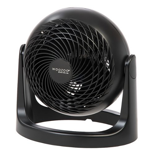 Woozoo Air Circulator Fan - 3 Speed Desk Fan - 275 ft² Area Coverage - Black