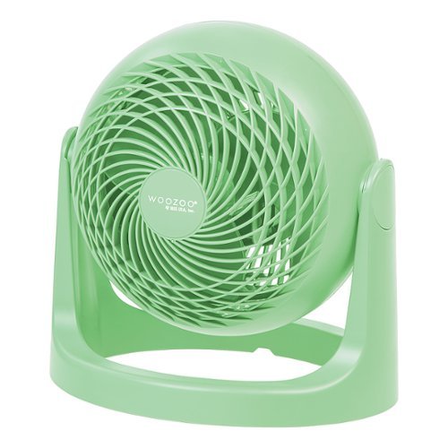 Woozoo Air Circulator Fan - 3 Speed Desk Fan - 275 ft² Area Coverage - Green