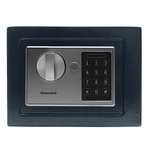 Honeywell - .17 Cu. Ft. Compact Security Safe with Digital Lock - Blue