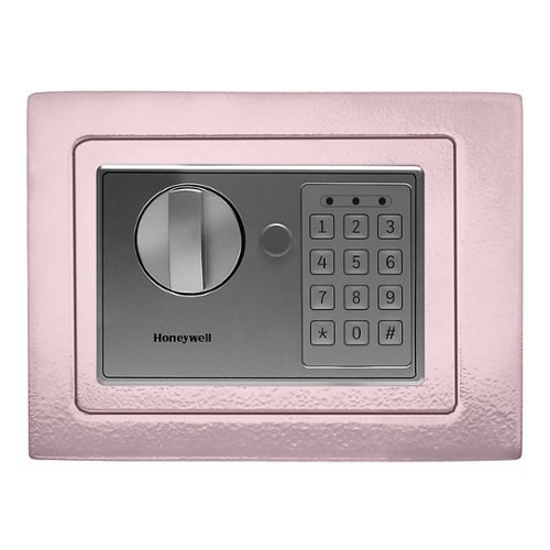 Honeywell - .17 Cu. Ft. Compact Security Safe with Digital Lock - Pink