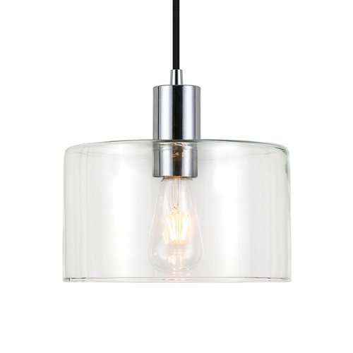 Camden&Wells - Henri Clear Glass Pendant - Polished Nickel