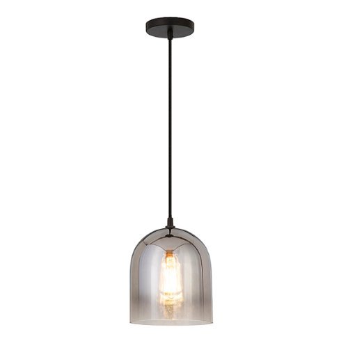 

Camden&Wells - Marit Glass Pendant - Smoked Nickel