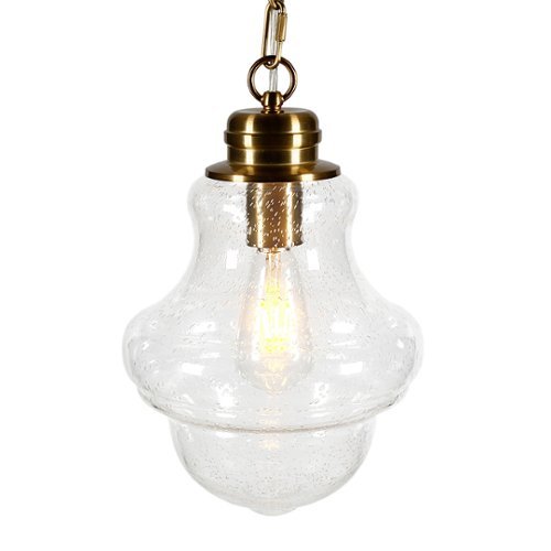 Camden&Wells - Annie Seeded Glass Pendant - Brass