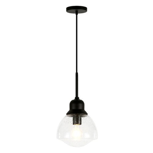 Camden&Wells - Brooks Seeded Glass Pendant - Blackened Bronze