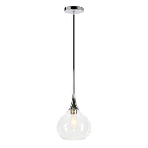 Camden&Wells - Ida Clear Glass Pendant - Polished Nickel