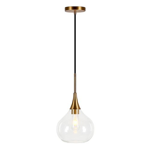 Camden&Wells - Ida Clear Glass Pendant - Brass
