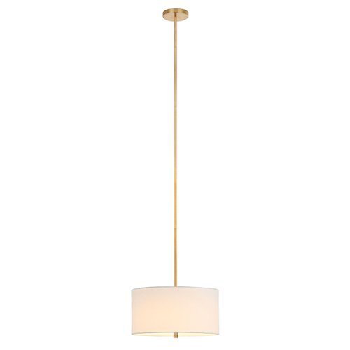 Camden&Wells - Ellis Pendant with Fabric Shade - Brass