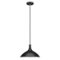 Hudson&Canal - Barton Metal Pendant - Matte Black/Brass-Front_Standard