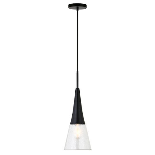 Camden&Wells - Myra Seeded Glass Pendant - Blackened Bronze