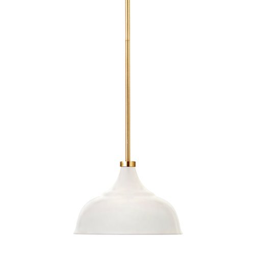 Camden&Wells - Mackenzie Metal Pendant - Matte White/Brass