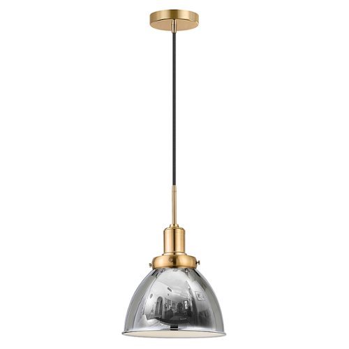 Camden&Wells - Madison 12" Metal Pendant - Polished Nickel/Brass