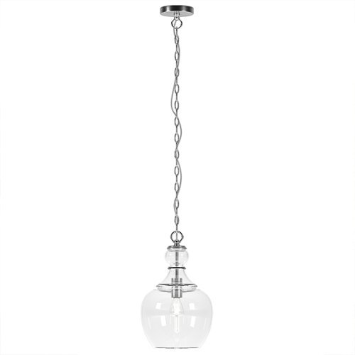 

Camden&Wells - Verona 11" Clear Glass Pendant - Brushed Nickel