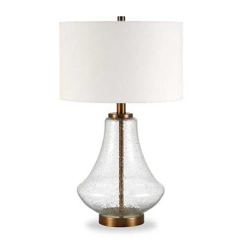

Camden&Wells - Lagos Table Lamp - Seeded Glass/Brushed Brass