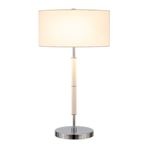 

Camden&Wells - Simone Table Lamp - Matte White/Polished Nickel