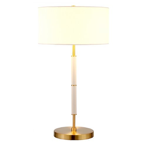 Camden&Wells - Simone Table Lamp - Matte White/Brass
