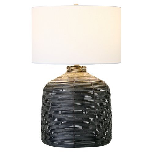 

Camden&Wells - Jolina Table Lamp - Black Rattan