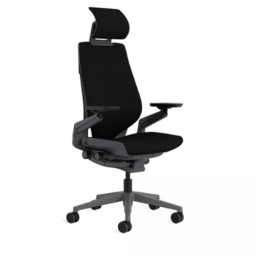 Steelcase - Gesture Wrapped Back Office/Gaming Chair with Headrest - Onyx
