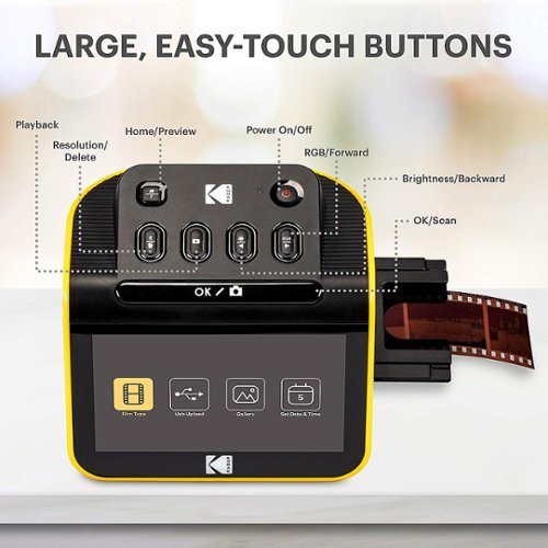 コダックページ Kodak Film & Slide Scanner, 5” LCD Screen, Portable Photo