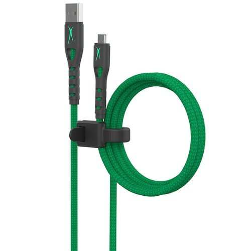 Altec Lansing - 10ft Micro USB Xbox Controller Charging Cable - Green