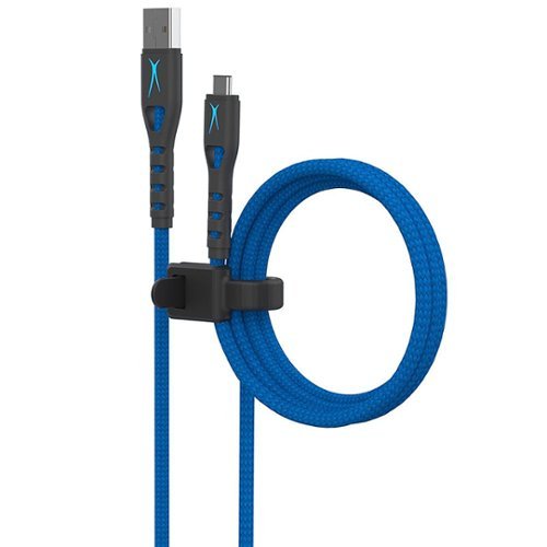 Altec Lansing - 10ft Micro USB PS4 Controller Charging Cable - Blue