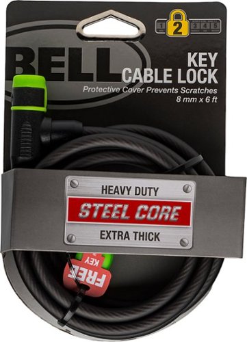 Bell - Key Cable Lock 8mm x 6' - Black