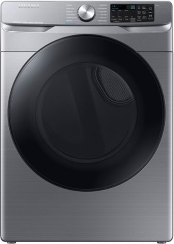 Samsung - 7.5 Cu. Ft. Stackable Smart Electric Dryer with Steam Sanitize+ - Platinum