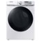 Samsung - 7.5 Cu. Ft. Stackable Smart Gas Dryer with Steam Sanitize+ - White-Front_Standard