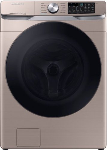 Samsung - 4.5 Cu. Ft. High-Efficiency Stackable Smart Front Load Washer with Steam and Super Speed Wash - Champagne