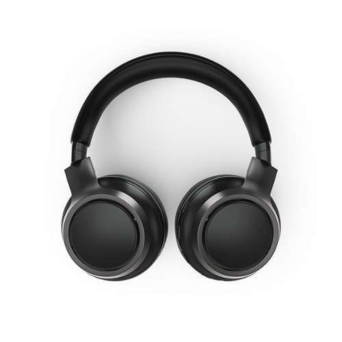 Philips - H9505 Wireless Active Noise Canceling Over-Ear Headphones - Black