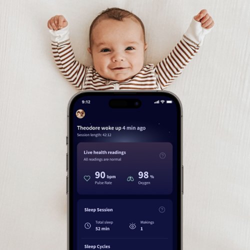 Owlet Dream Sock FDA-Cleared Smart Baby Monitor with Live Health Readings and Notifications - Mint GLOBAL SHIPPING
