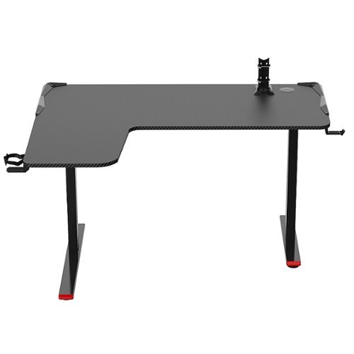 Highmore - Faze L-Shape LED Gaming Desk - Black
