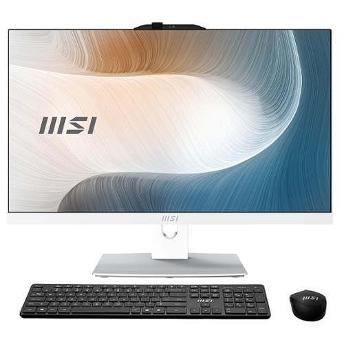 MSI - Modern AM242TP 11M 23.8" Touch-Screen All-In-One - Intel Core i7 - 16 GB Memory - 512 GB SSD - White