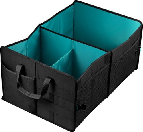 Insignia™ - Collapsible Multi-Compartment Car Organizer - Black