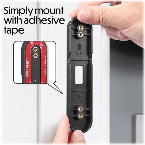 Wasserstein No-Drill Mount for Google Nest Doorbell (battery) - Black GLOBAL SHIPPING